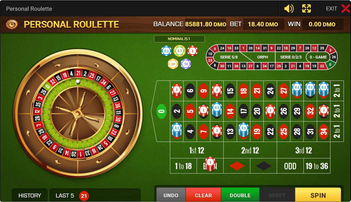 Personal Roulette Game